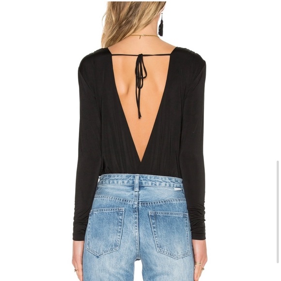 Lovers + Friends X REVOLVE Tension Bodysuit Black Size S - Picture 3 of 4
